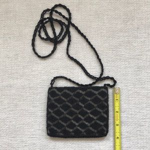 Black beaded bag